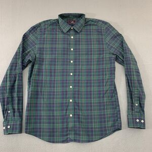 UNTUCKit Shirt Mens Large Tall Button Down Tartan Plaid Wrinkle Free Cotton